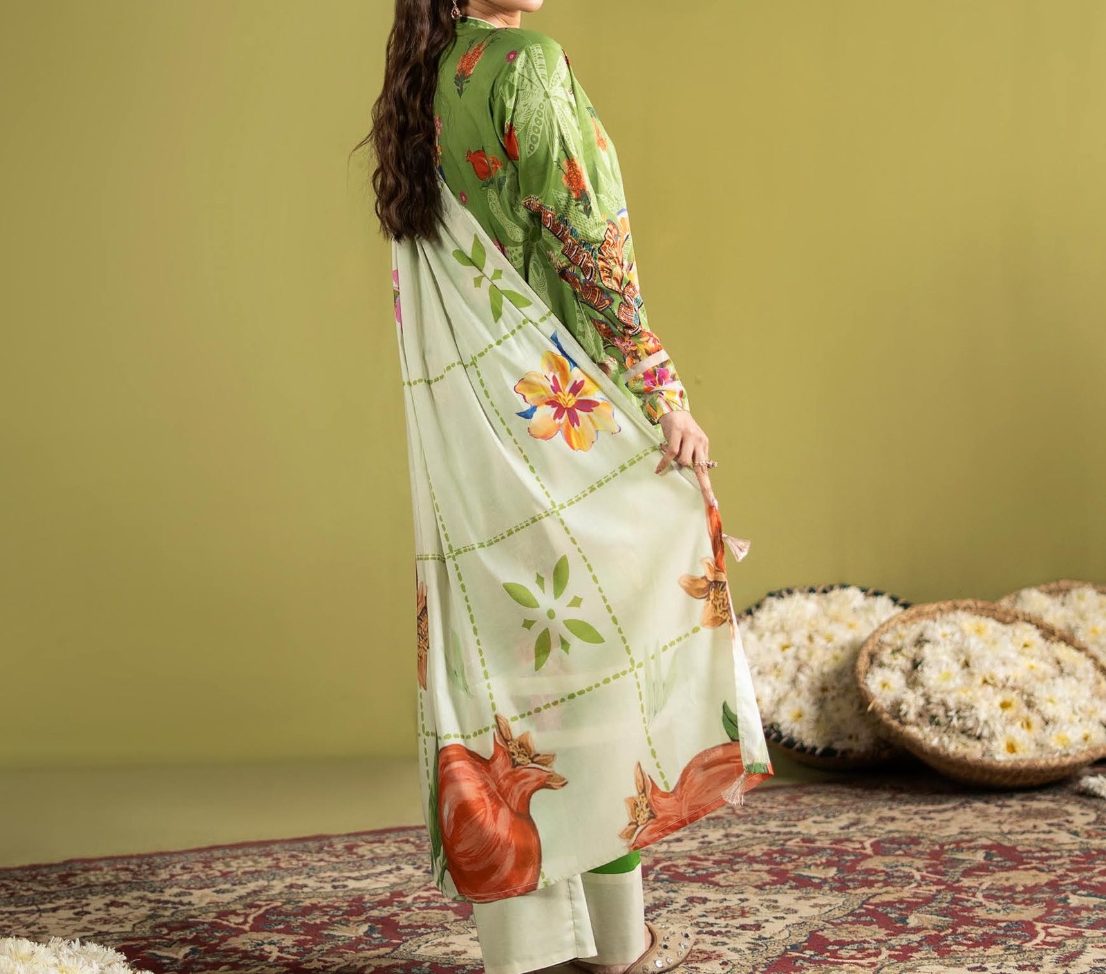 POPPIN By GJ Summer Lawn 3PC Suit – Digital Print | Limited Stock | VOL-04 - Image 2
