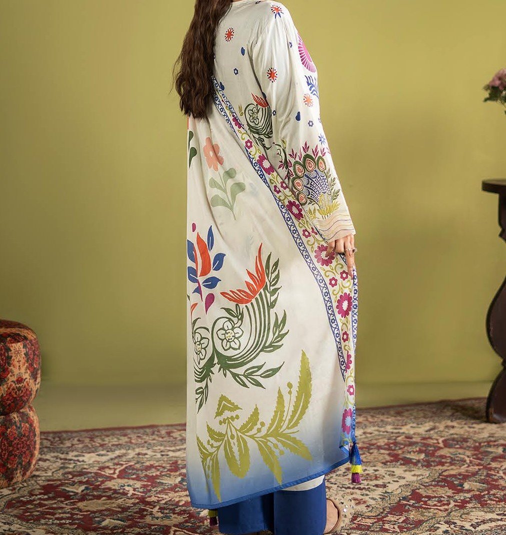 POPPIN By GJ – Summer Lawn Collection | A-05 (3 Piece Suit) - Image 5