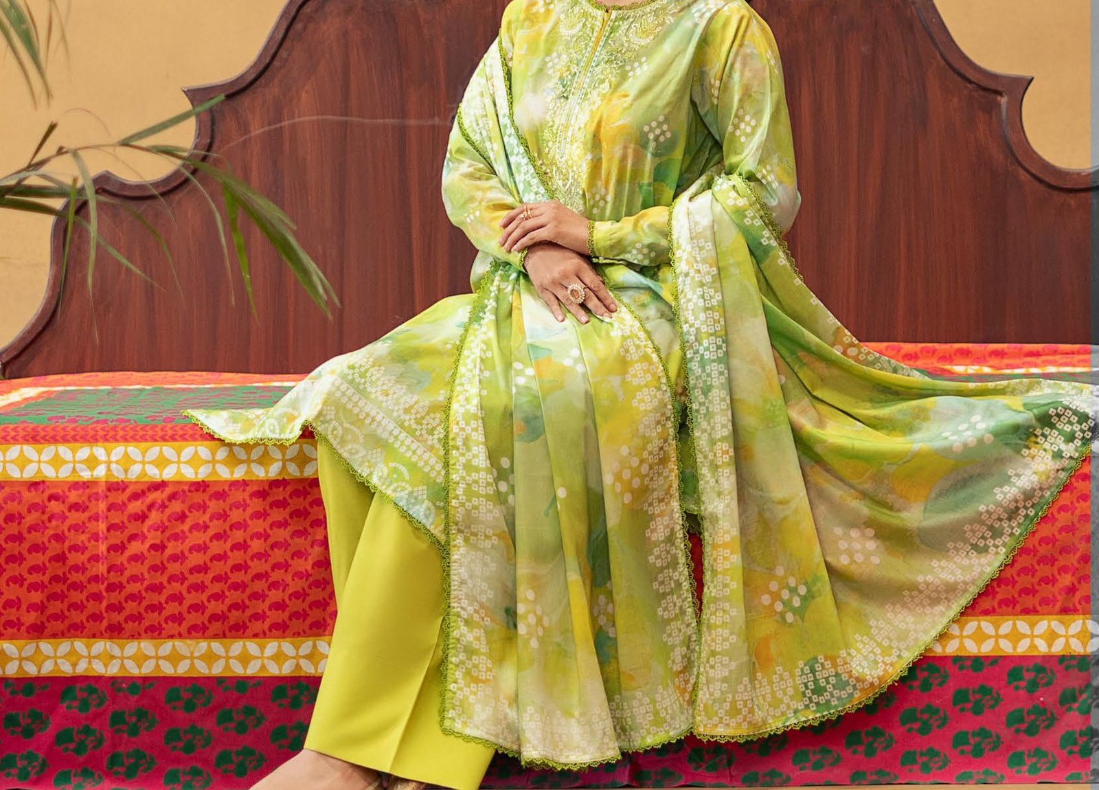 GULLBANO | Digital Printed Lawn Suit – Unstitched | Embroidered Neck | Summer Lawn Collection - Image 3