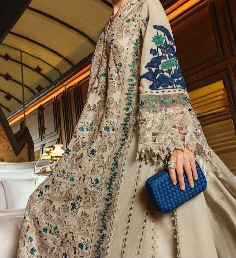 Maria B Summer Lawn Collection 2026 | Luxury Embroidered 3Pc Suit - Image 2